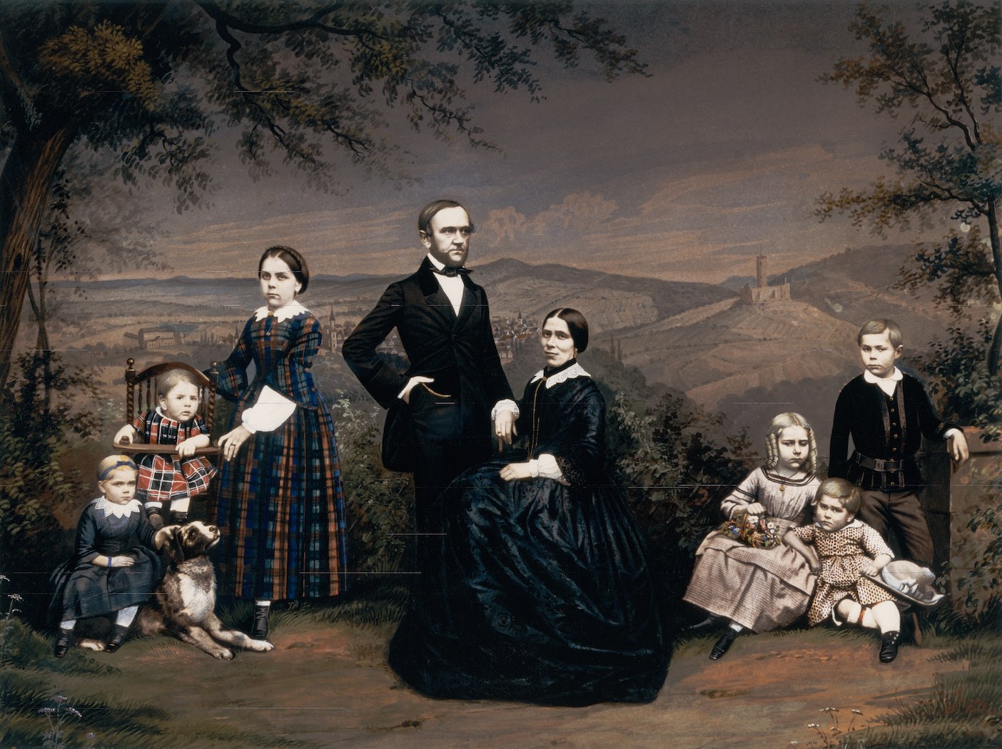 Historische Fotografie einer Familie